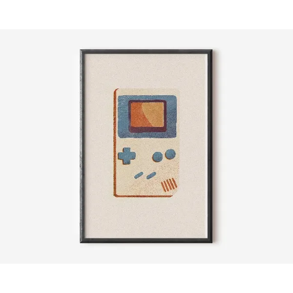 Kultura pop lat 90. - minimalistyczny plakat Burgundia