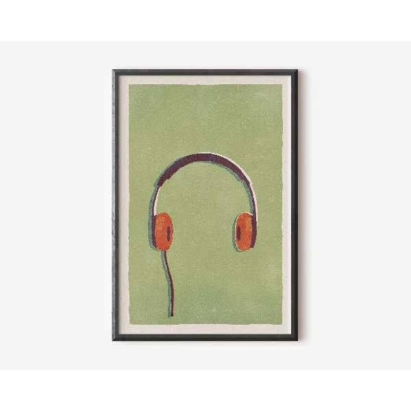 Kultura pop lat 90. - minimalistyczny plakat Czerwony