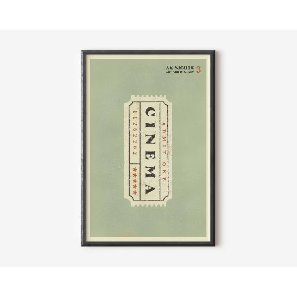 Kultura pop lat 90. - minimalistyczny plakat Fioletowy/фиолетовый