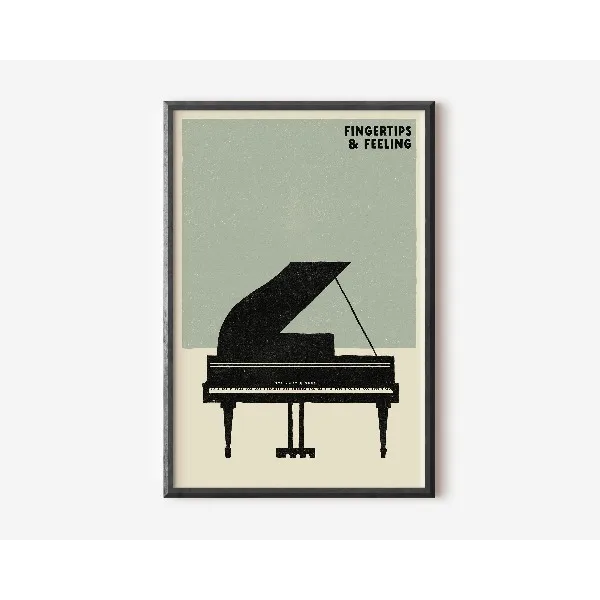 Kultura pop lat 90. - minimalistyczny plakat Fioletowy