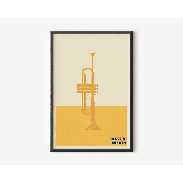 Kultura pop lat 90. - minimalistyczny plakat Niebieski