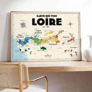 Mapa win Europy - plakat do jadalni Fioletowy