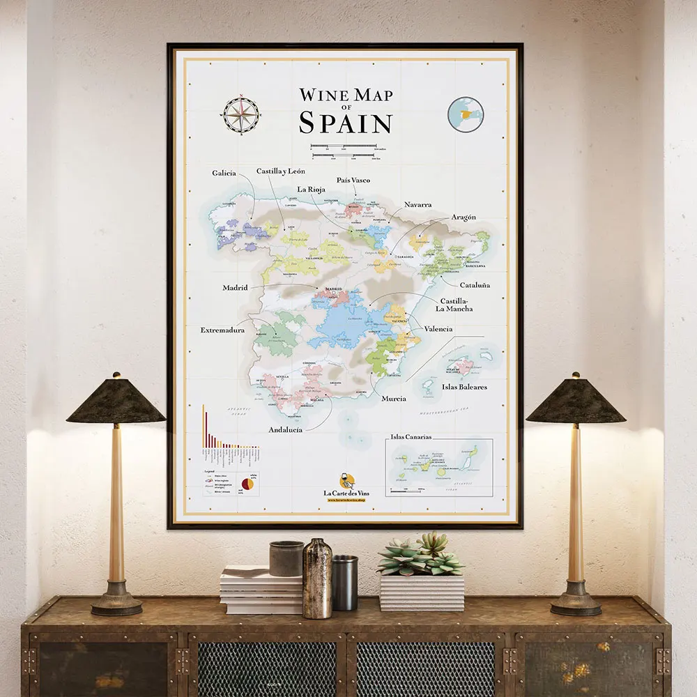 Mapa win Europy - plakat do jadalni Jasnoszary