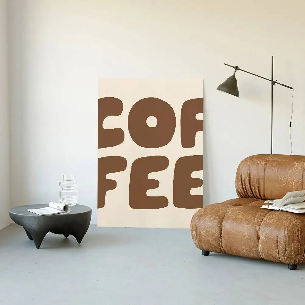 Matcha latte - minimalistyczny plakat do kuchni Granatowy