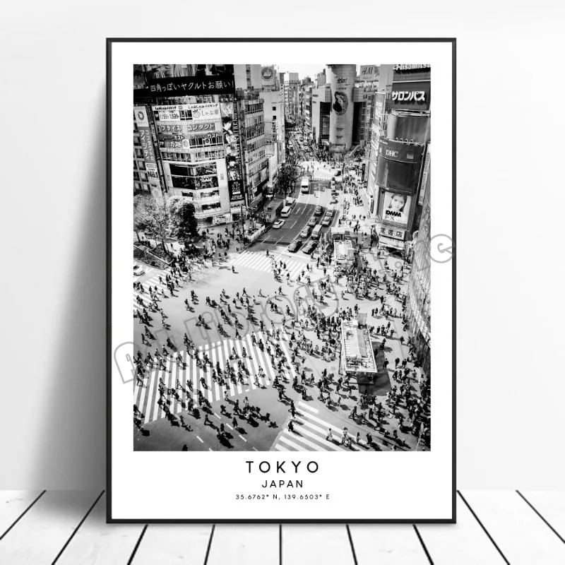 Plakat miasta świata - czarno-biały minimalizm Fioletowy/фиолетовый