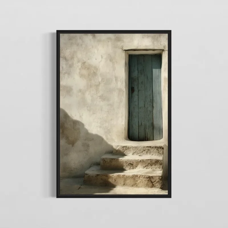 Plakat minimalistyczny drzewo oliwne Jasnoszary