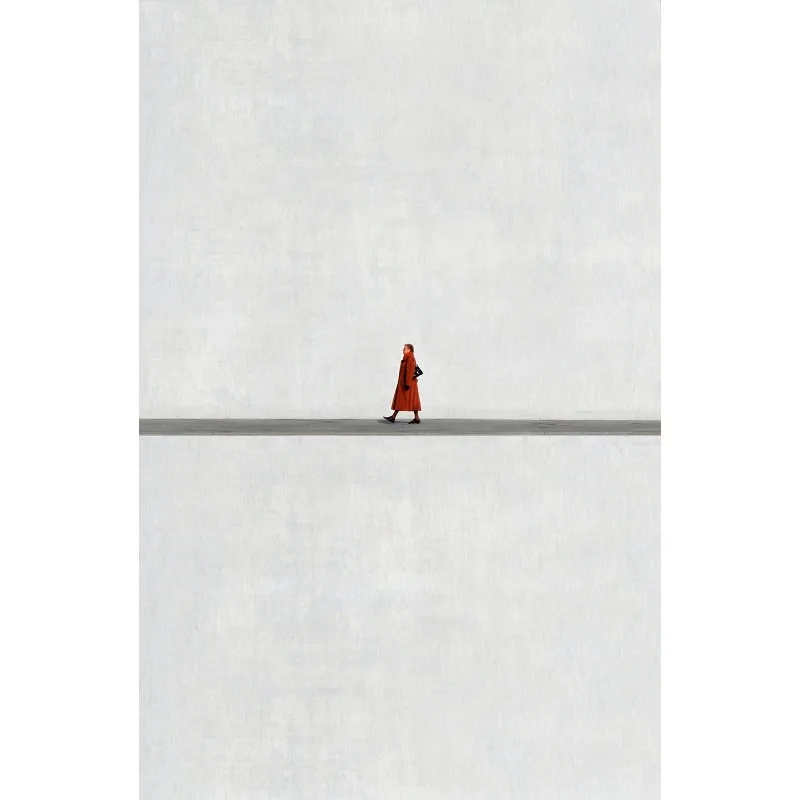 Plakat minimalistyczny fotografia sylwetki Biały