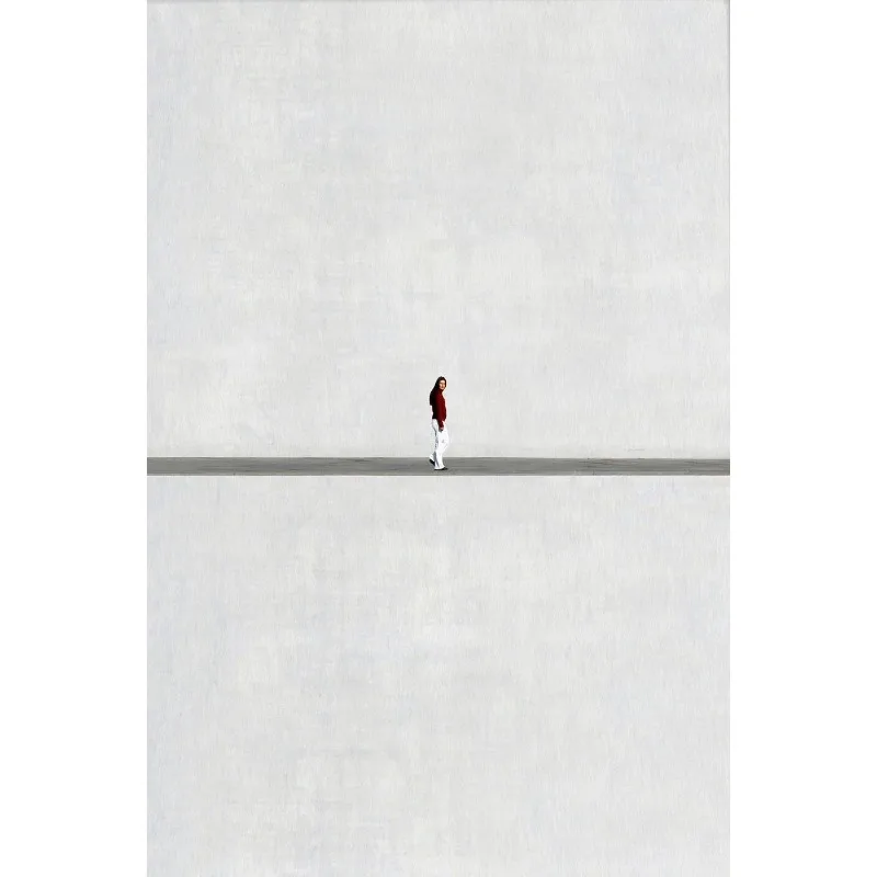 Plakat minimalistyczny fotografia sylwetki Czarny