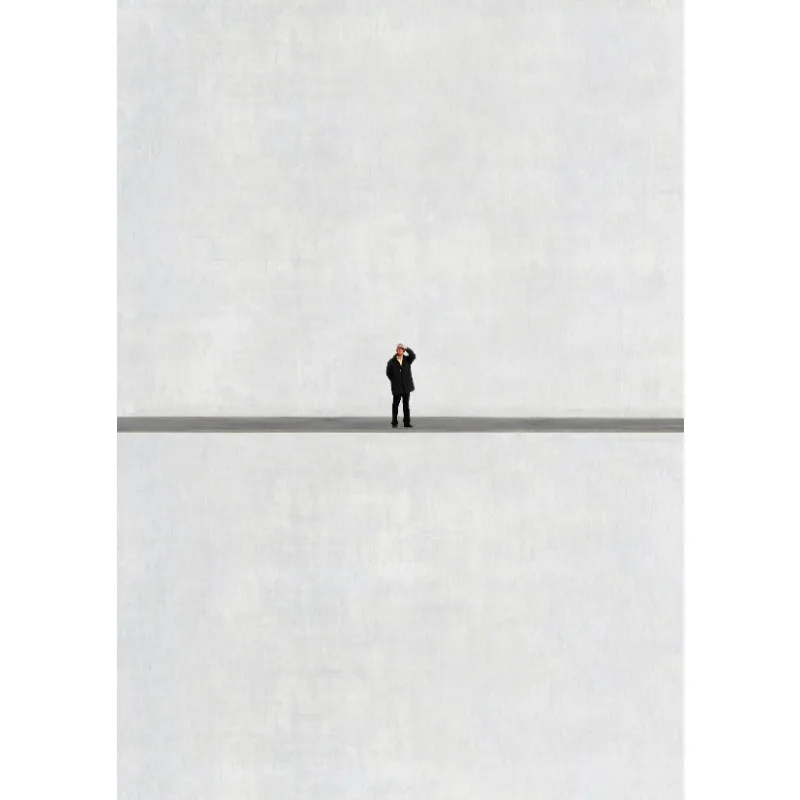 Plakat minimalistyczny fotografia sylwetki Czerwony