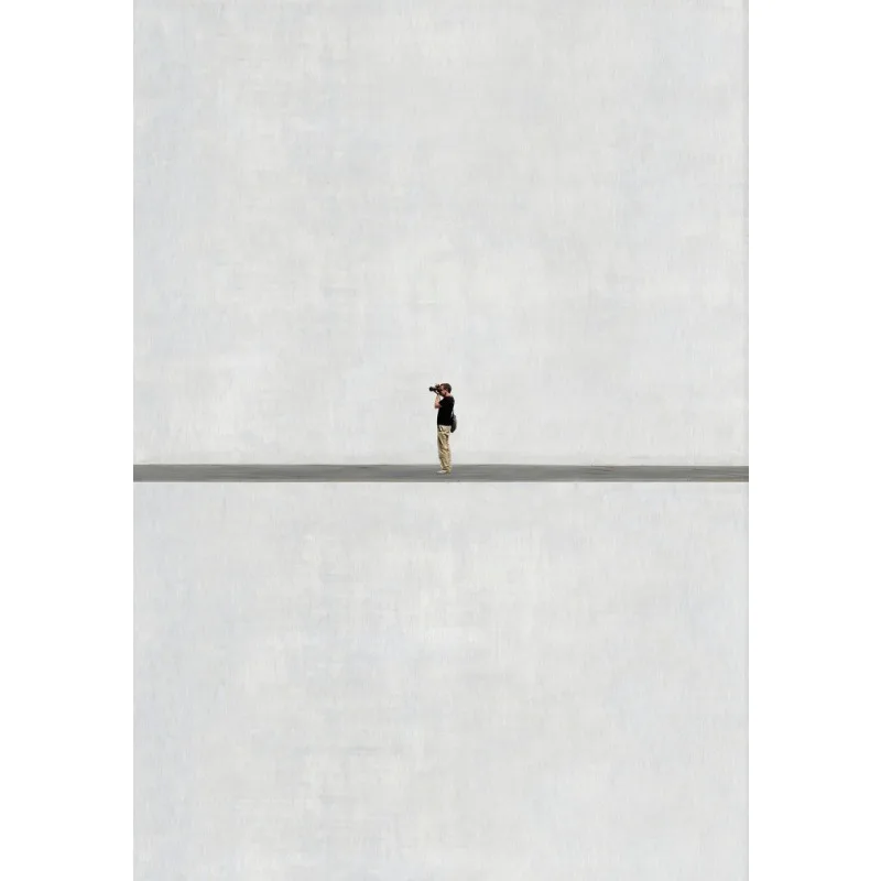 Plakat minimalistyczny fotografia sylwetki Fioletowy