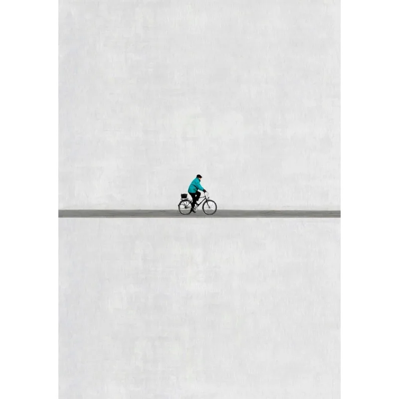 Plakat minimalistyczny fotografia sylwetki Jasnoszary