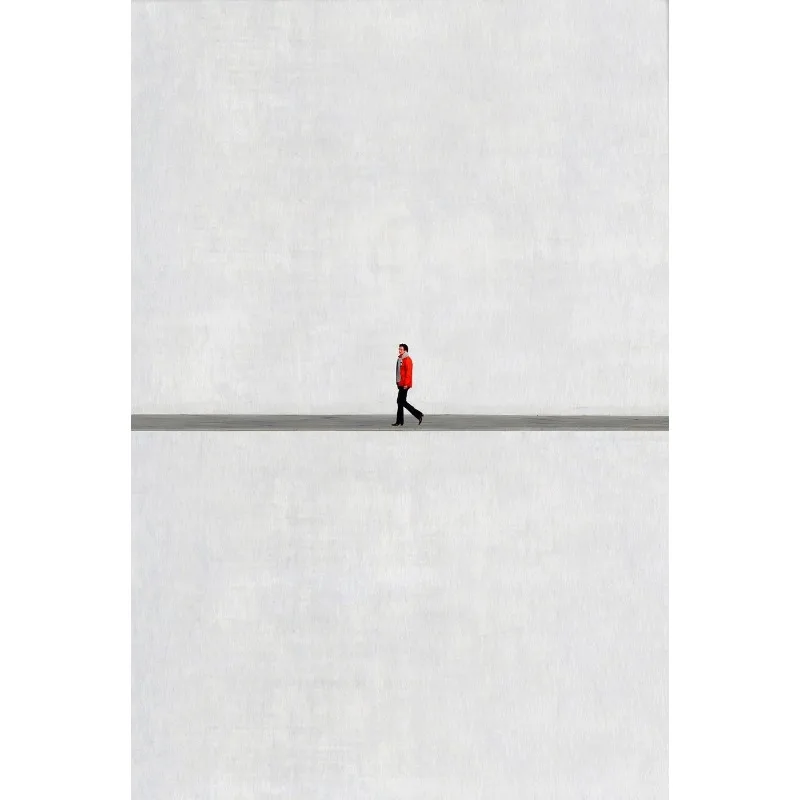 Plakat minimalistyczny fotografia sylwetki Jasnozielony