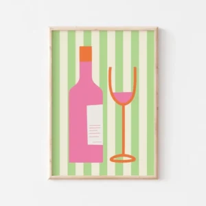 Mojito retro - plakat do salonu i baru Fioletowy/фиолетовый