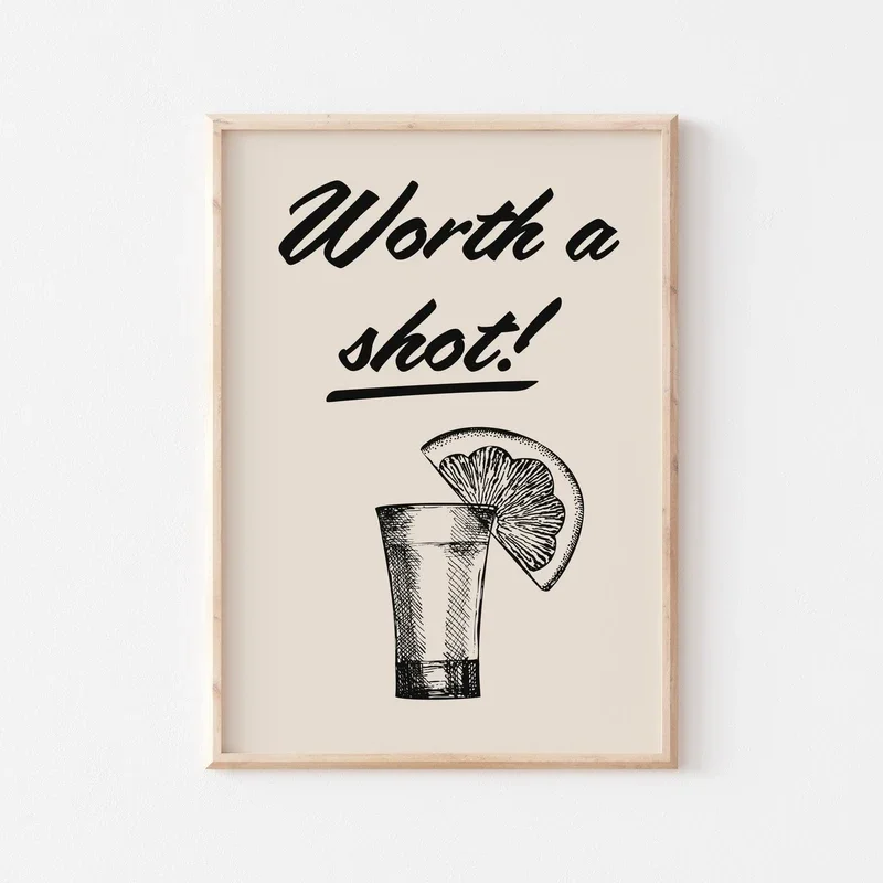 Mojito retro - plakat do salonu i baru Khaki