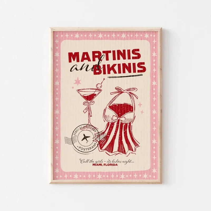 Mojito retro - plakat do salonu i baru Szary