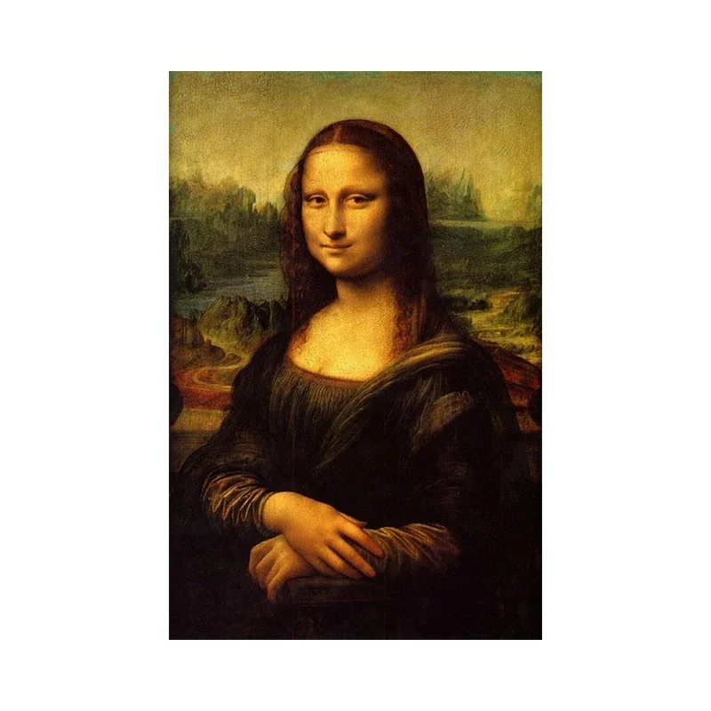 Plakat Mona Lisa graffiti abstrakcja Jasnoszary