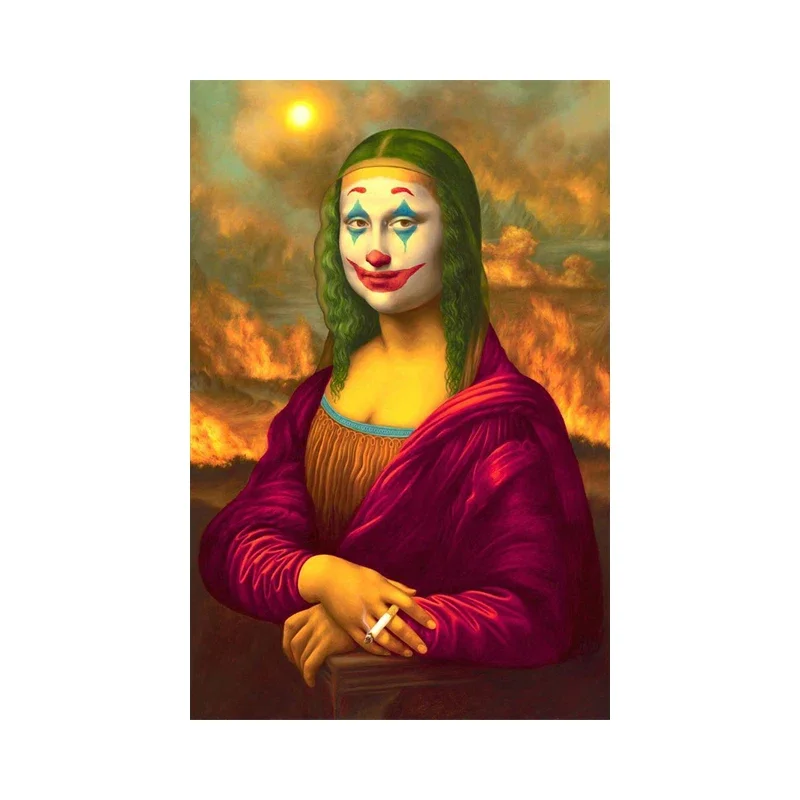 Plakat Mona Lisa graffiti abstrakcja Wielo
