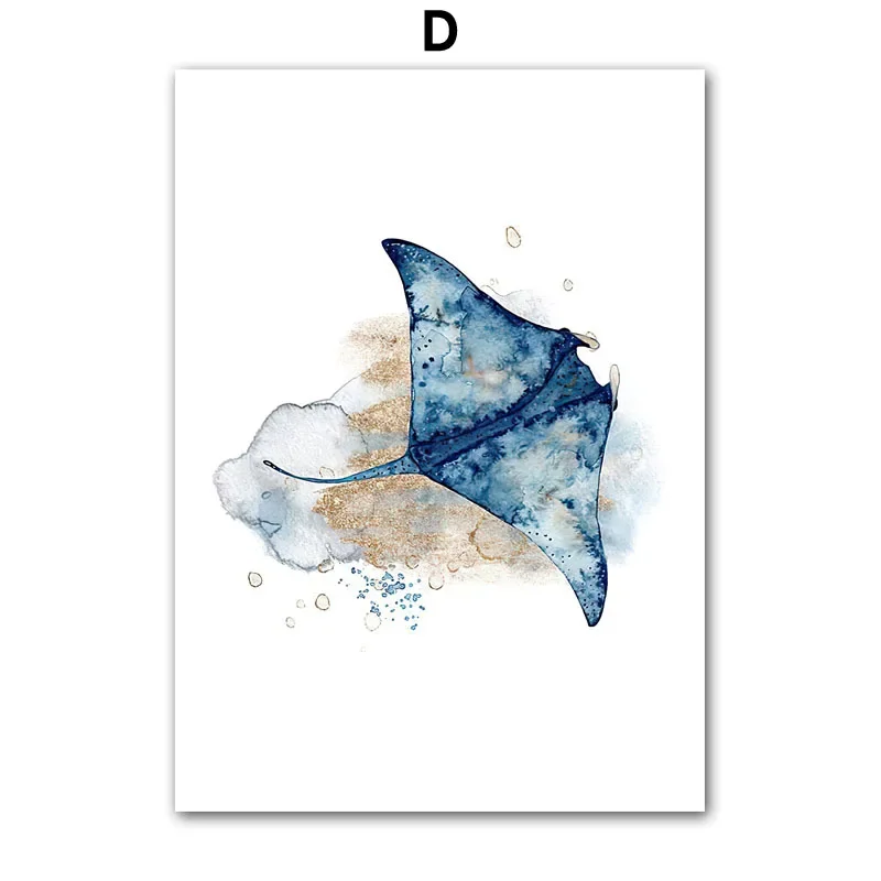 Podwodny świat - plakat do pokoju dziecięcego Burgundia