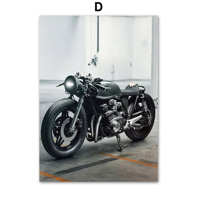 Plakat na płótnie motocykl i rycerz do salonu Burgundia