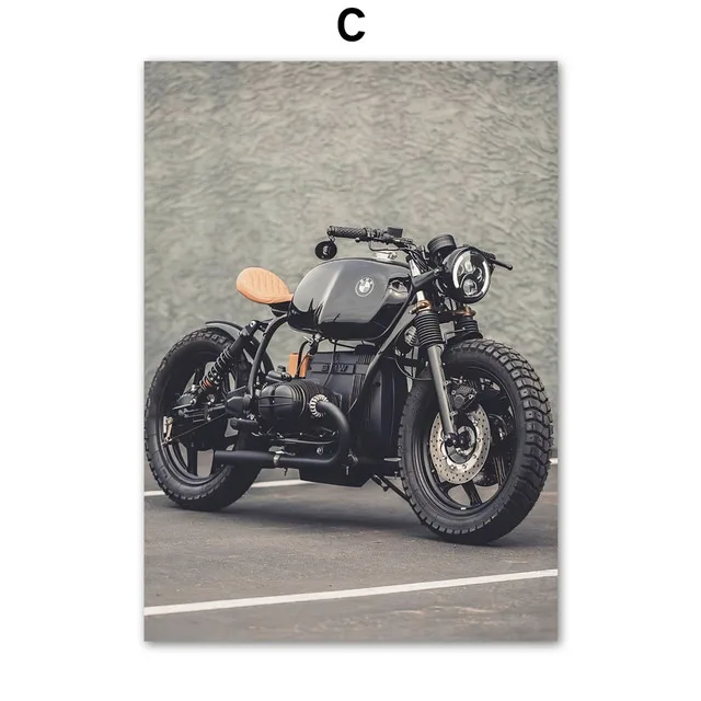 Plakat na płótnie motocykl i rycerz do salonu Czerwony