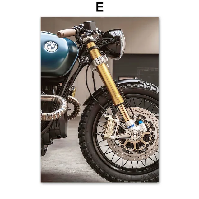 Plakat na płótnie motocykl i rycerz do salonu Fioletowy