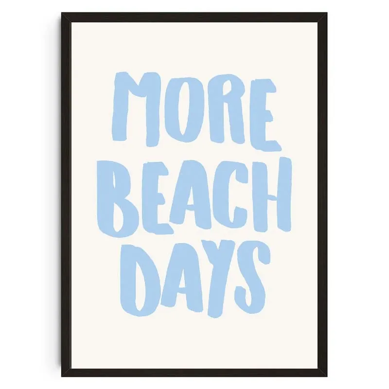 Plakat muszle na plaży z napisem Ciemny szary