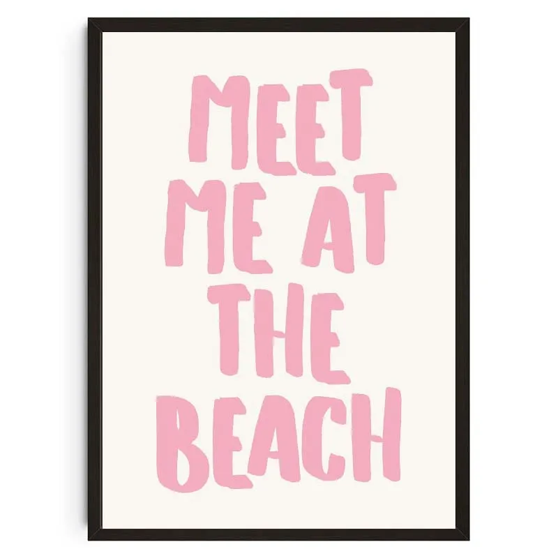 Plakat muszle na plaży z napisem Czekolada