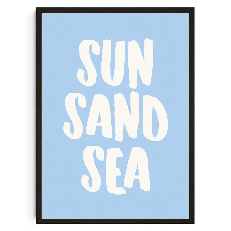 Plakat muszle na plaży z napisem Jasnozielony