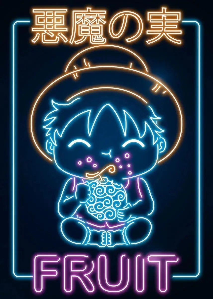 Plakat neon ramen i kot - japońska kuchnia kawaii Jasnoszary
