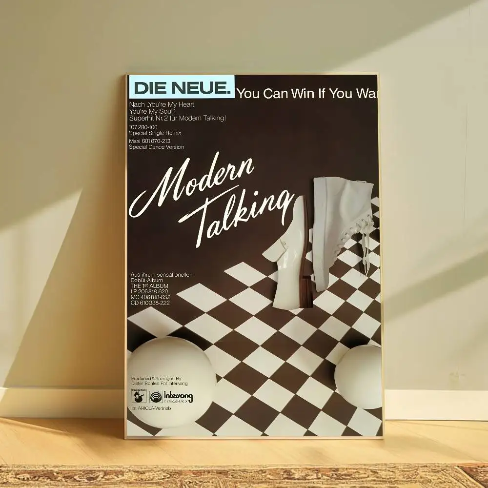 Nowoczesny plakat dekoracyjny w stylu minimalistycznym Czerwony