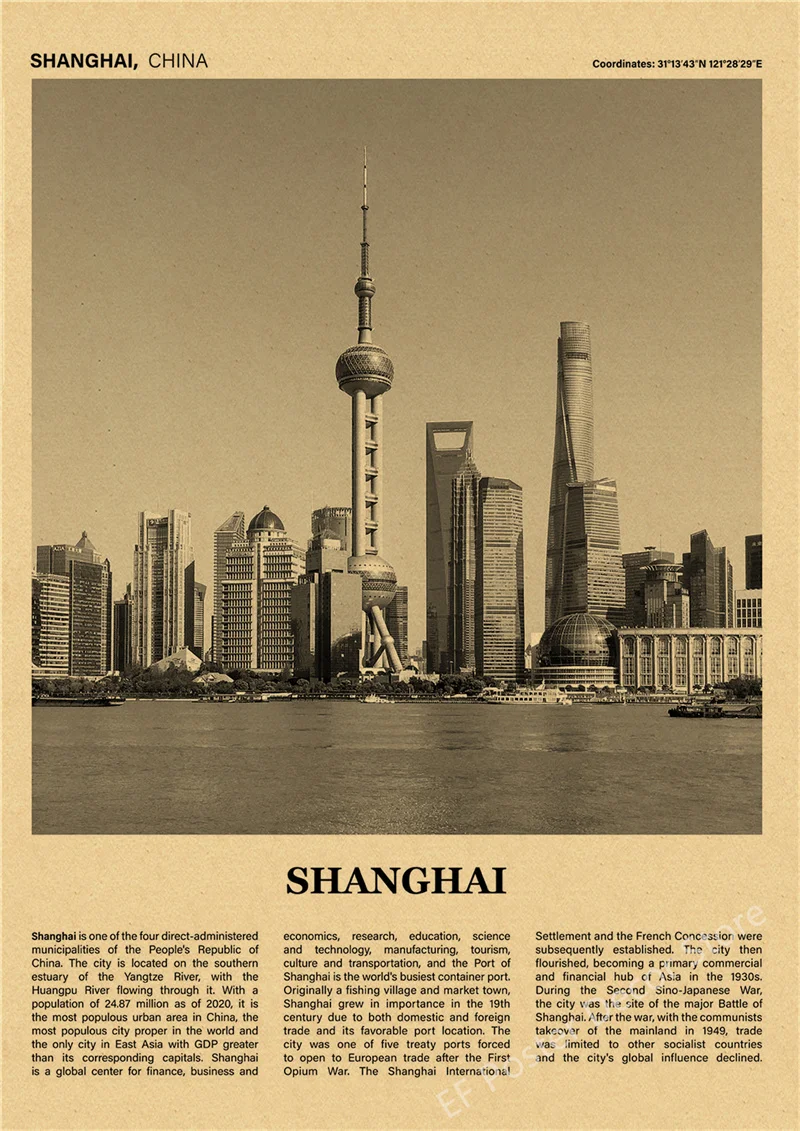 Plakat Nowy Jork vintage - miejska grafika podróżnicza Zeleń i pomarańcz
