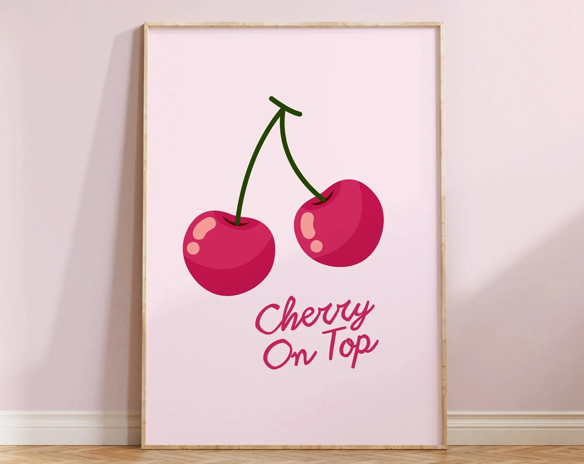 Słodki pastelowy plakat dla dzieci Fioletowy