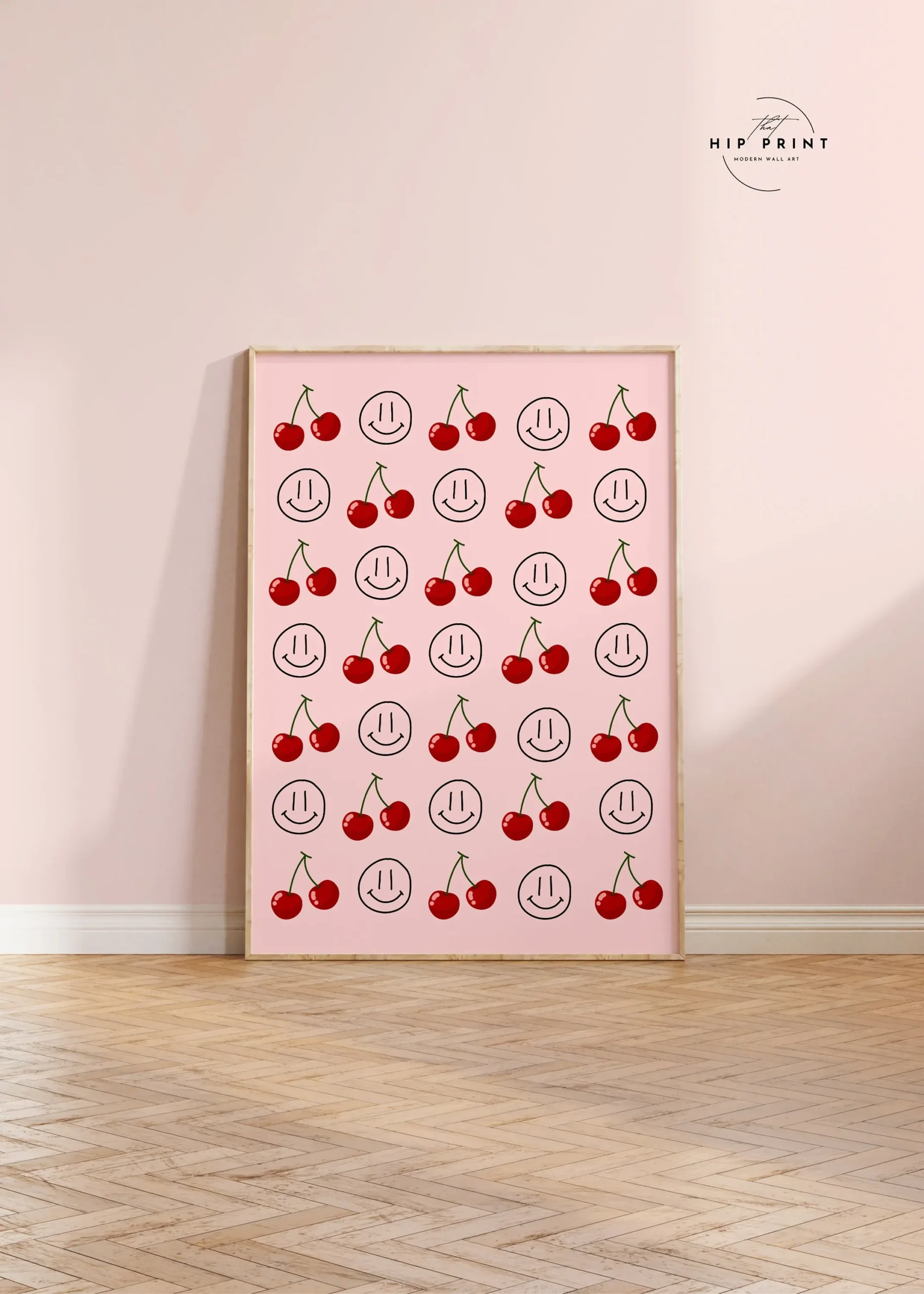 Słodki pastelowy plakat dla dzieci Jasnozielony