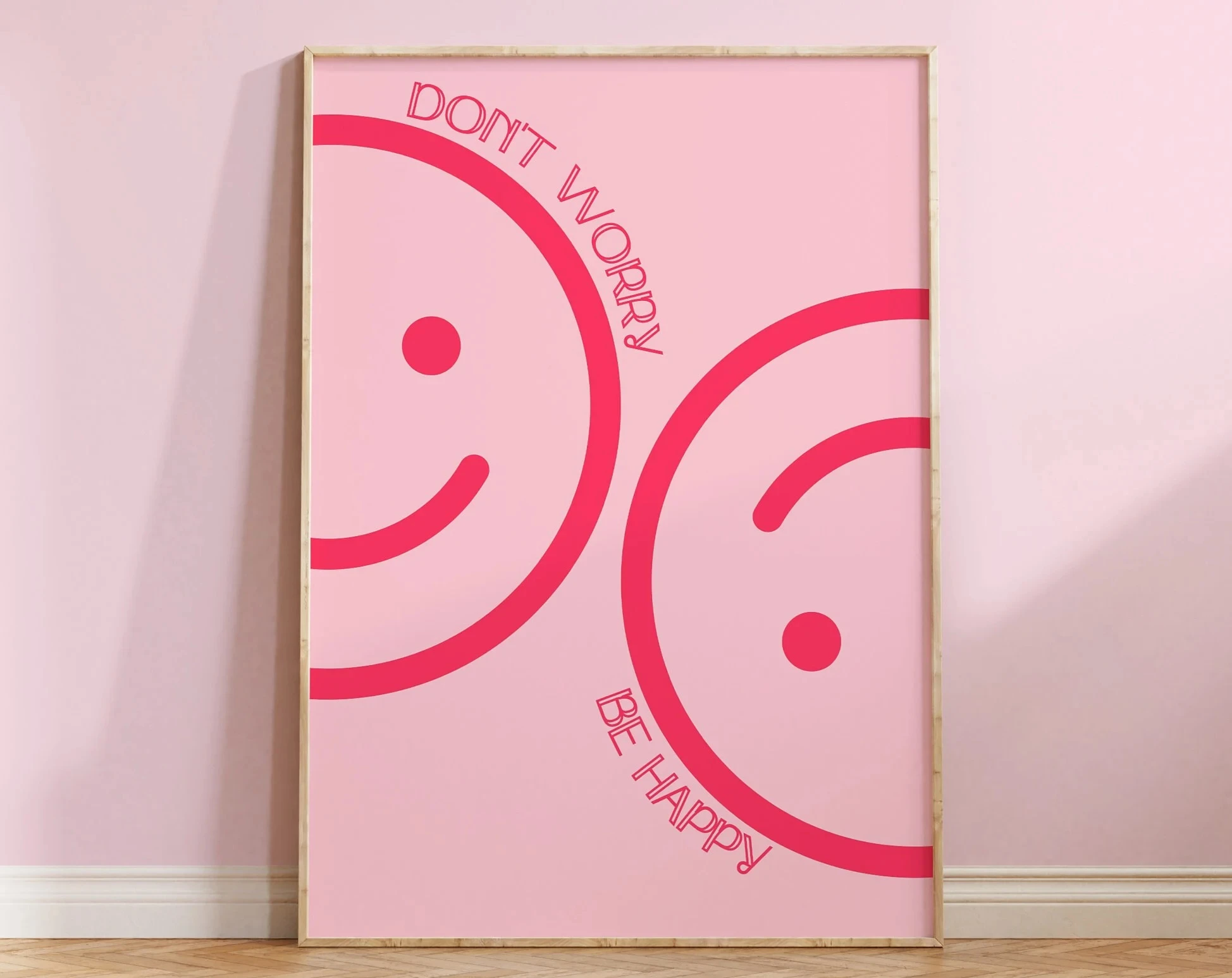 Słodki pastelowy plakat dla dzieci żółty