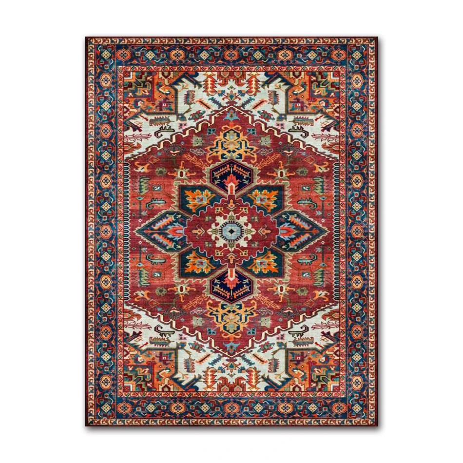 Plakat Perski Dywan - Orientalna Abstrakcja Jasnoszary