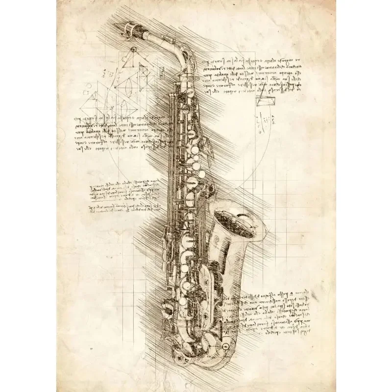 Plakat z instrumentami muzycznymi - pianino i skrzypce Jasnozielony