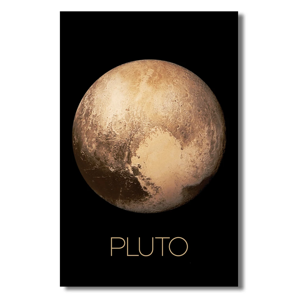 Plakat planety Układu Słonecznego Jasnozielony