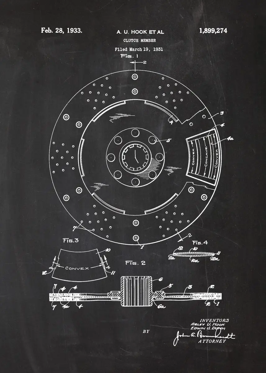Plakat plany silnika - grafika dla mechanika vintage Armijna zieleń