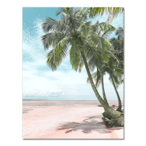 Plakat plaża muszla i ananas w stylu Nordic Jasnoszary