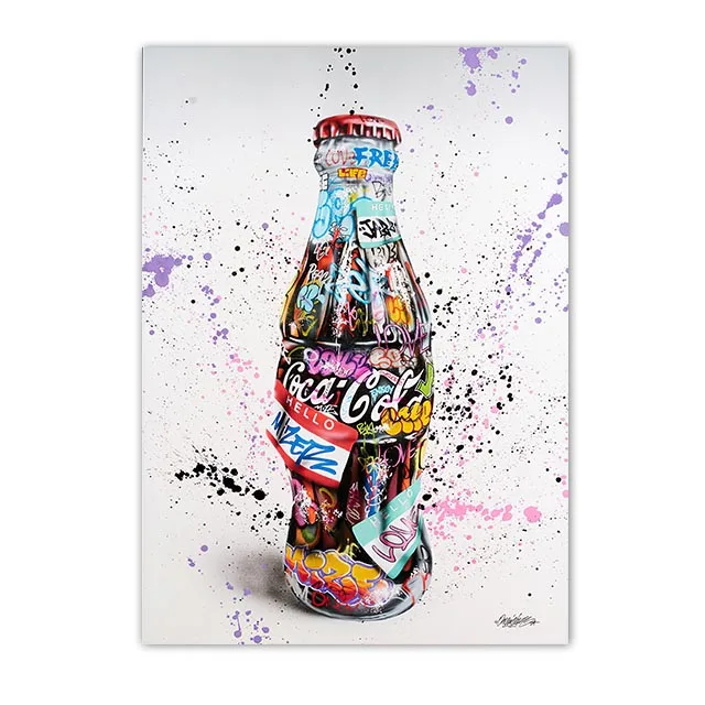 Plakat pop art - gest miłości Czarny