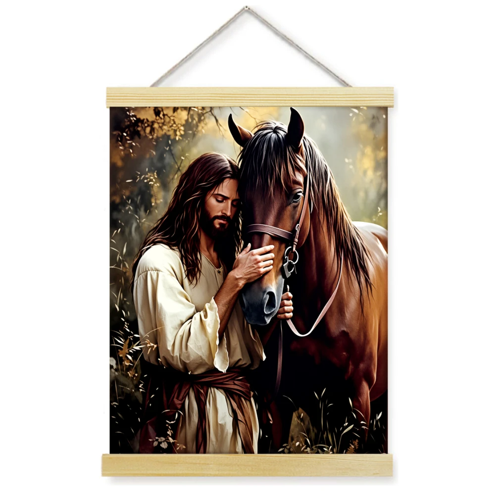 Plakat religijny Jezus Chrystus w modlitwie Kawa