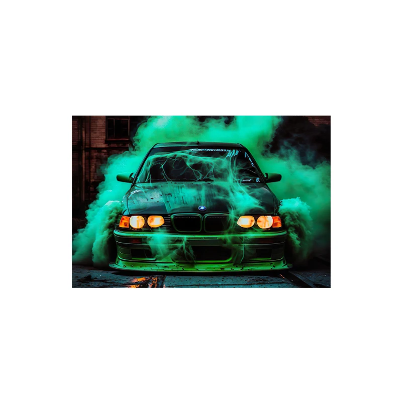 Retro auto sportowe akwarela Fioletowy/фиолетовый