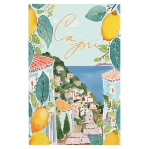 Plakat retro La Dolce Vita z koktajlem Spritz Jasnoszary