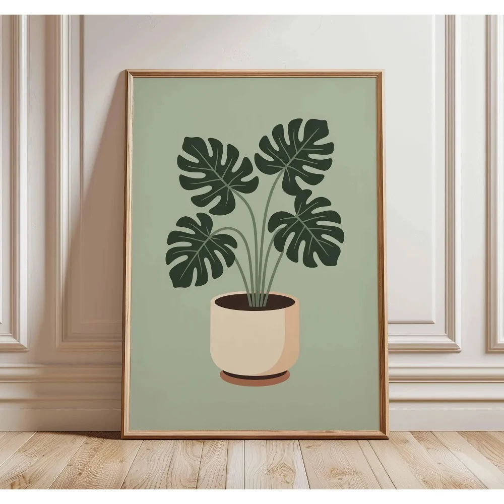 Plakat retro z kwiatowym motywem Czekolada