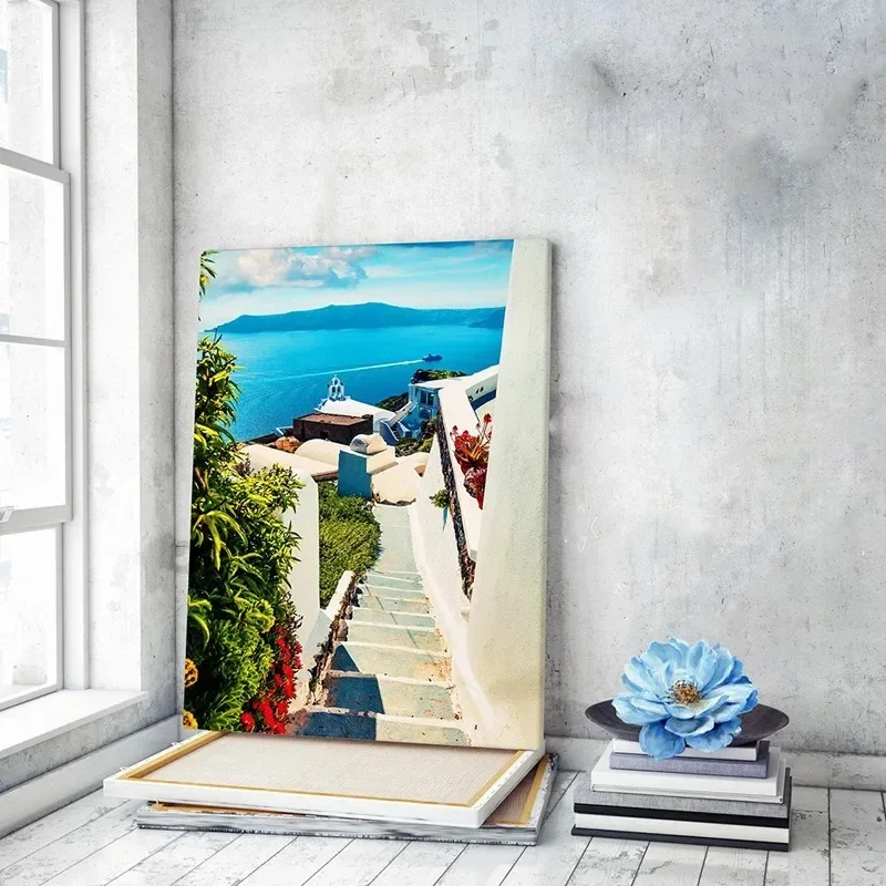 Santorini nad Morzem Śródziemnym Burgundia