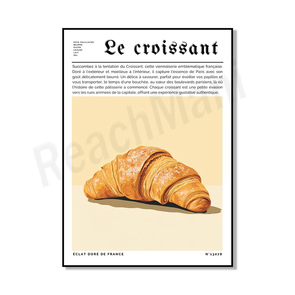 Plakat słodkie wypieki z różnych krajów Burgundia