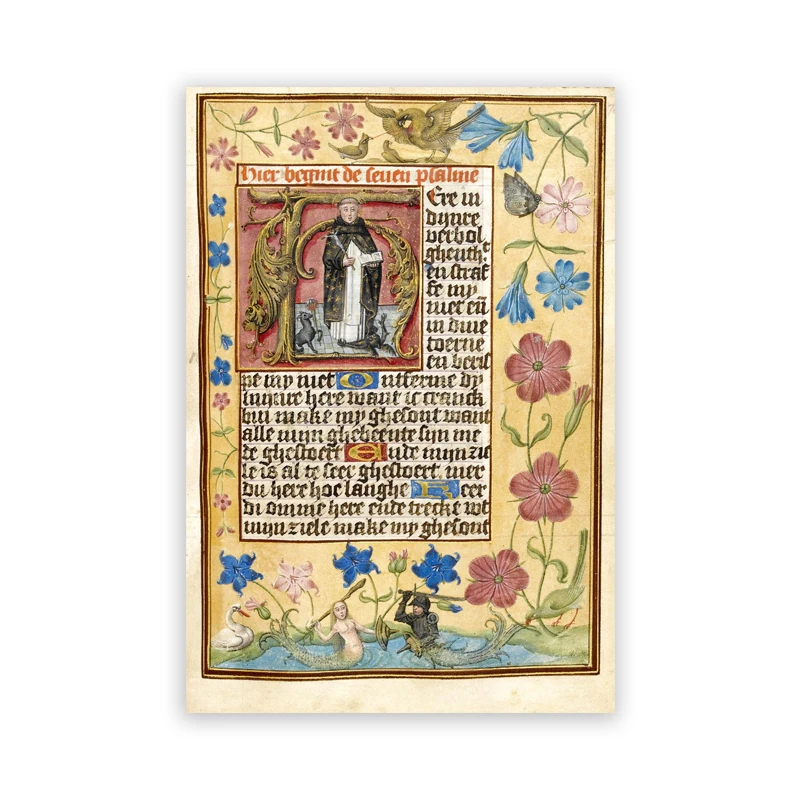 Plakat średniowieczny vintage Czarny