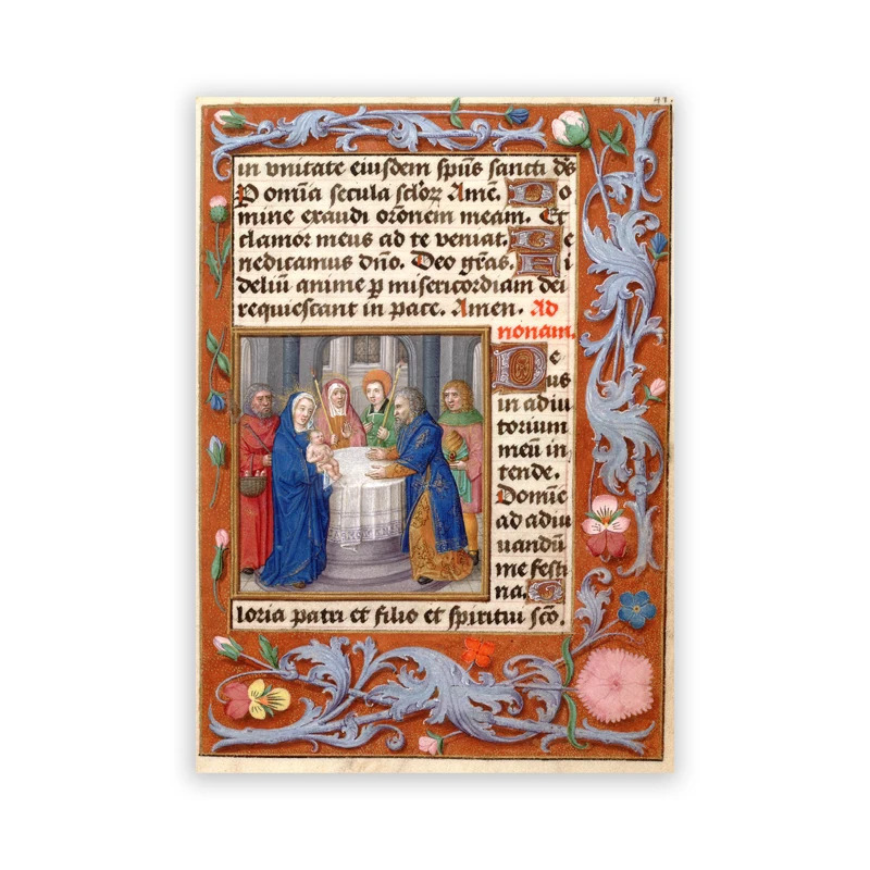 Plakat średniowieczny vintage Niebieski