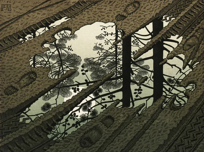 Plakat surrealistyczny geometryczny abstrakcja Fioletowy/фиолетовый
