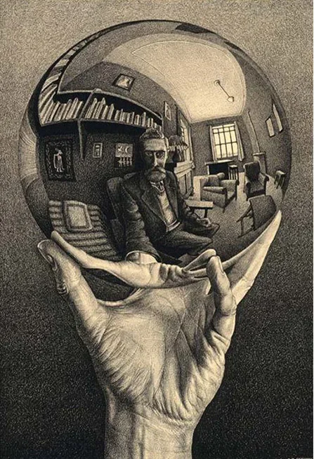 Plakat surrealistyczny geometryczny abstrakcja Wielo